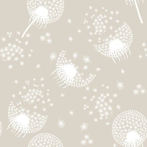 White Dandelions Beige_Iveta Abolina