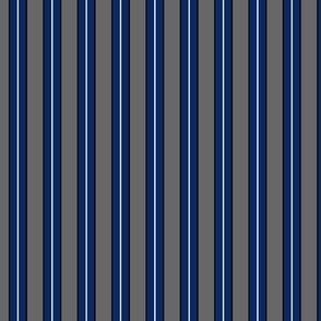 Grey and Sapphire Stripe 2 - Large