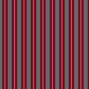 Grey and Ruby Stripe 2 - Large