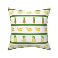 Bigger Scale Tropical Pineapple Slices and Stripes