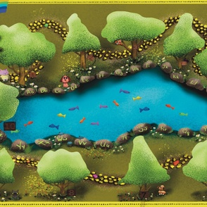 Play-mat ABC pond