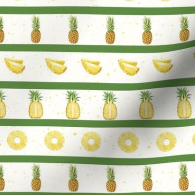 Smaller Scale Tropical Pineapple Slices and Stripes