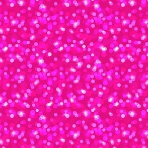 Small Sparkly Bokeh Pattern - Magenta Color