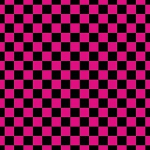 Checker Pattern - Magenta and Black