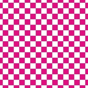 Checker Pattern - Magenta and White