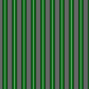 Grey and Emerald Stripe 2 - Large