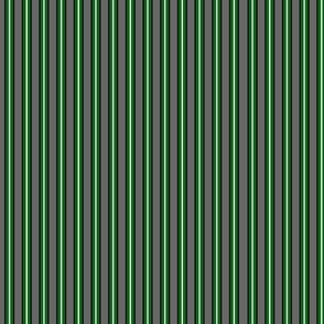 Grey and Emerald Stripe 1 - Medium