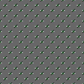 Grey and Emerald Geometric - Small