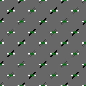 Grey and Emerald Geometric - Medium