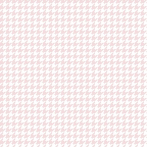 Houndstooth Pattern - Rosewater and White