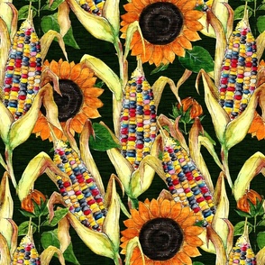 Maize and sunflowers 
