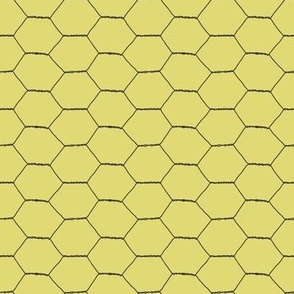 Chicken Wire, Golden Wheat Yellow