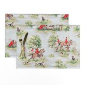 Tally Ho Horse Fox Hunt Toile