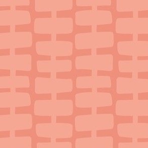 Playmat Coordinate Stacked Geometric Block Lines Coral