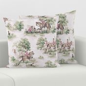 Muted Tally Ho Fox Hunt Toile