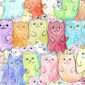 Boo Ghost Kittens Pastel Halloween Challenge Jumbo 