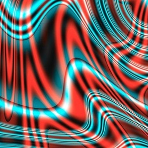 Blue and Red Waves