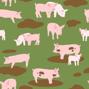 Pigs in the Mud, Dark Green