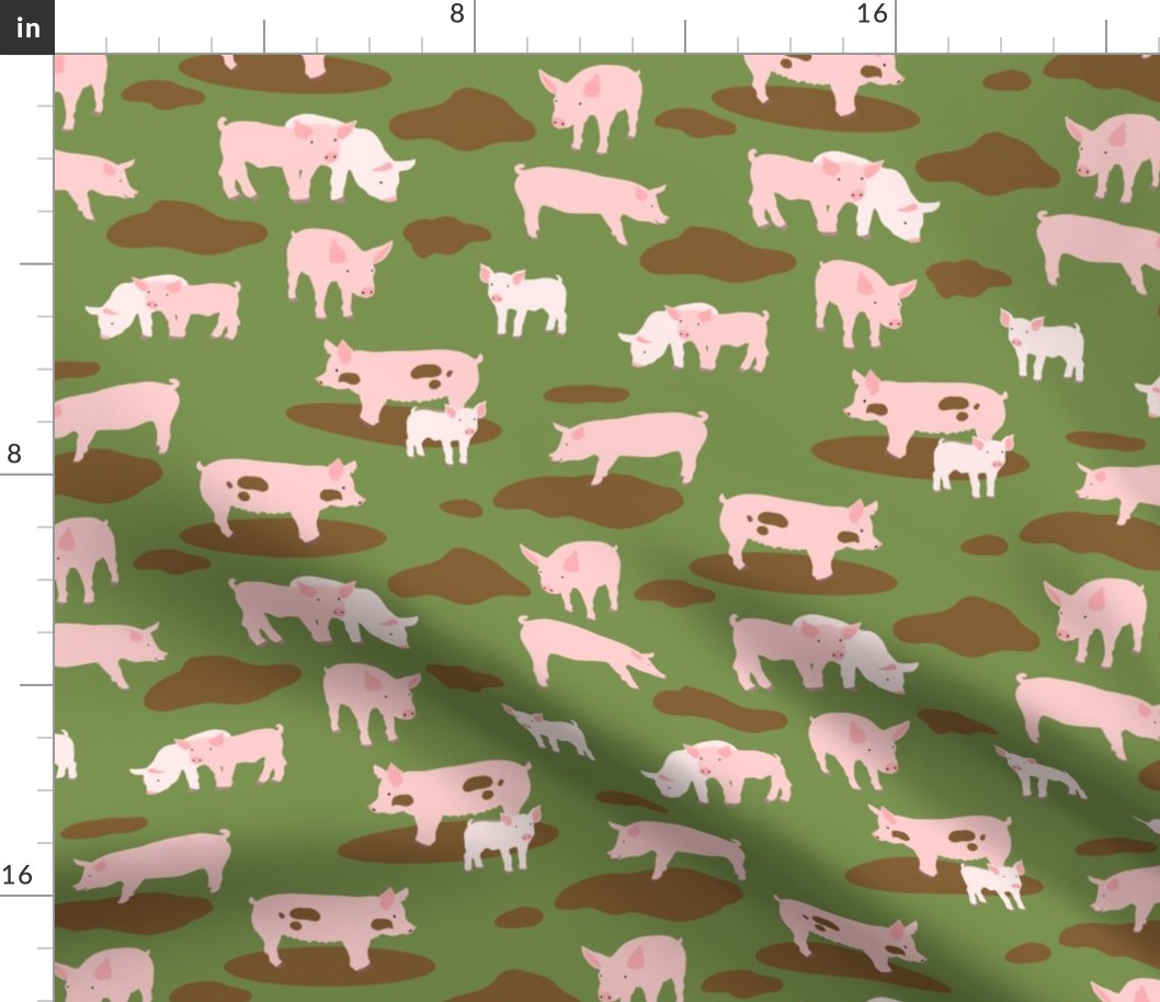 Pigs in the Mud, Dark Green