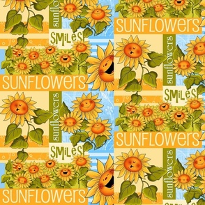 Sunflower Smiles Block