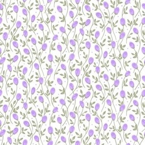 Rosebud Pattern- Purple