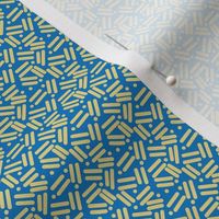 Envelope Lines and Dots Blue yellow small