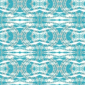 Turquoise Collage Waves