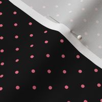 Bubblegum Coordinate | Black w Pink Polkadots