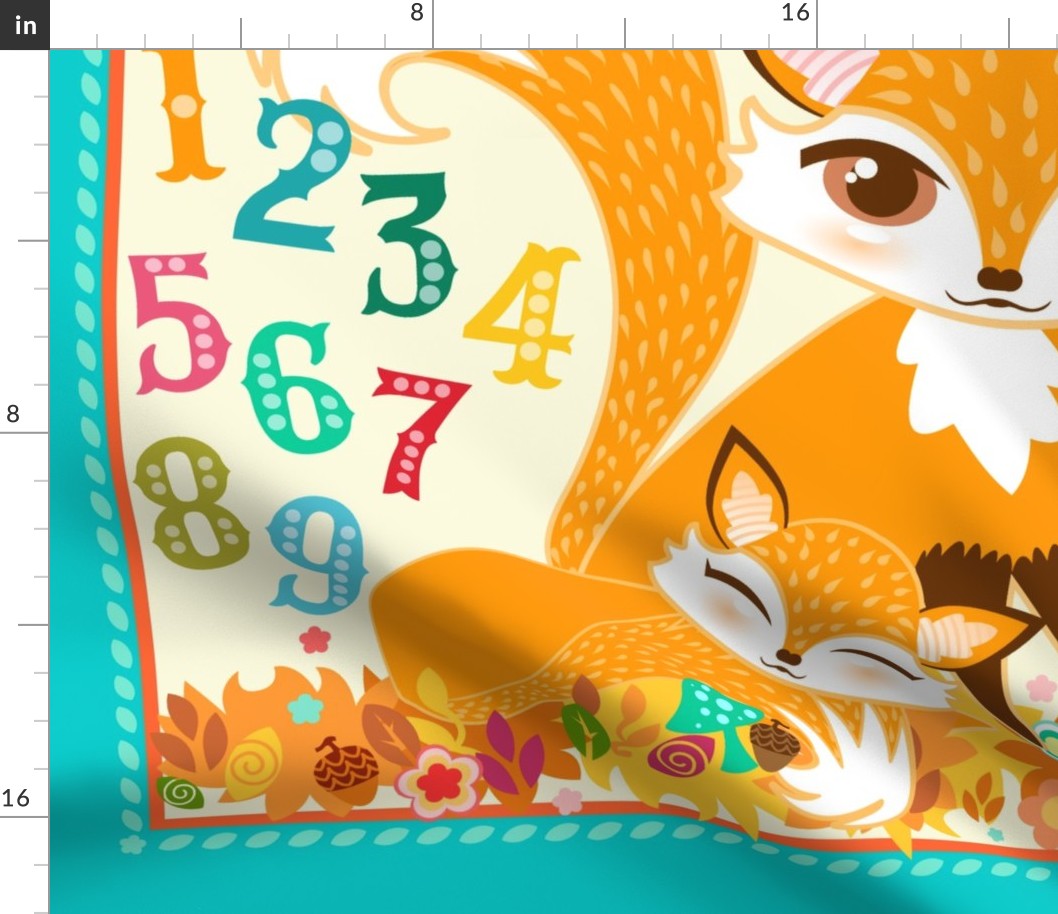 Lil Foxes ABCs & 123s Playmat Yard