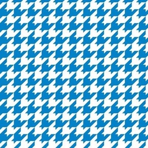 Houndstooth Pattern - True Blue and White