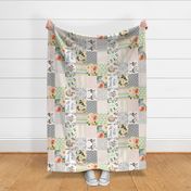 21" Dream Big Little One Whole Cloth / Cheater Quilt 90 degrees