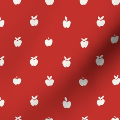 3/4 inch // Back to School Apples Red Scandi