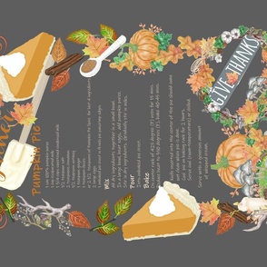 Pumpkin Pie Without Buying The White Powder Recipe Tea Towel And Wall Hanging