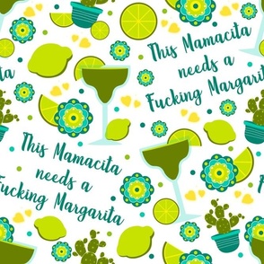 Bigger Scale This Mamacita Needs a Fucking Margarita Funny Adult Sarcastic and Sweary Humor