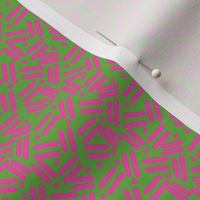 Envelope Lines and Dots Green Pink Medium