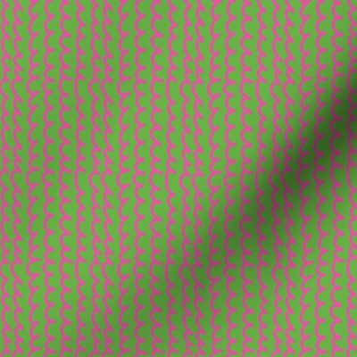 squiggles Vertical Green pink medium