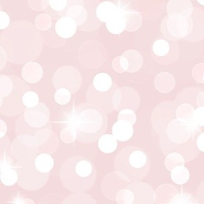 Large Sparkly Bokeh Pattern - Rosewater Color