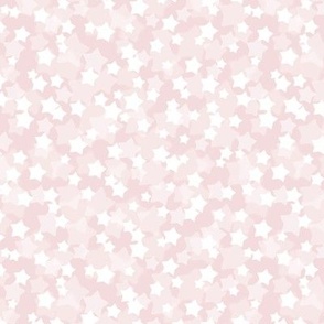 Small Starry Bokeh Pattern - Rosewater Color