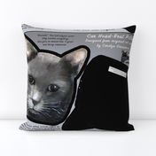 Grey Cat Cut & Sew Head Rest