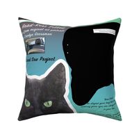 Black Cat Head-Rest Pillow