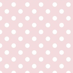 Polka Dot Pattern - Rosewater and White