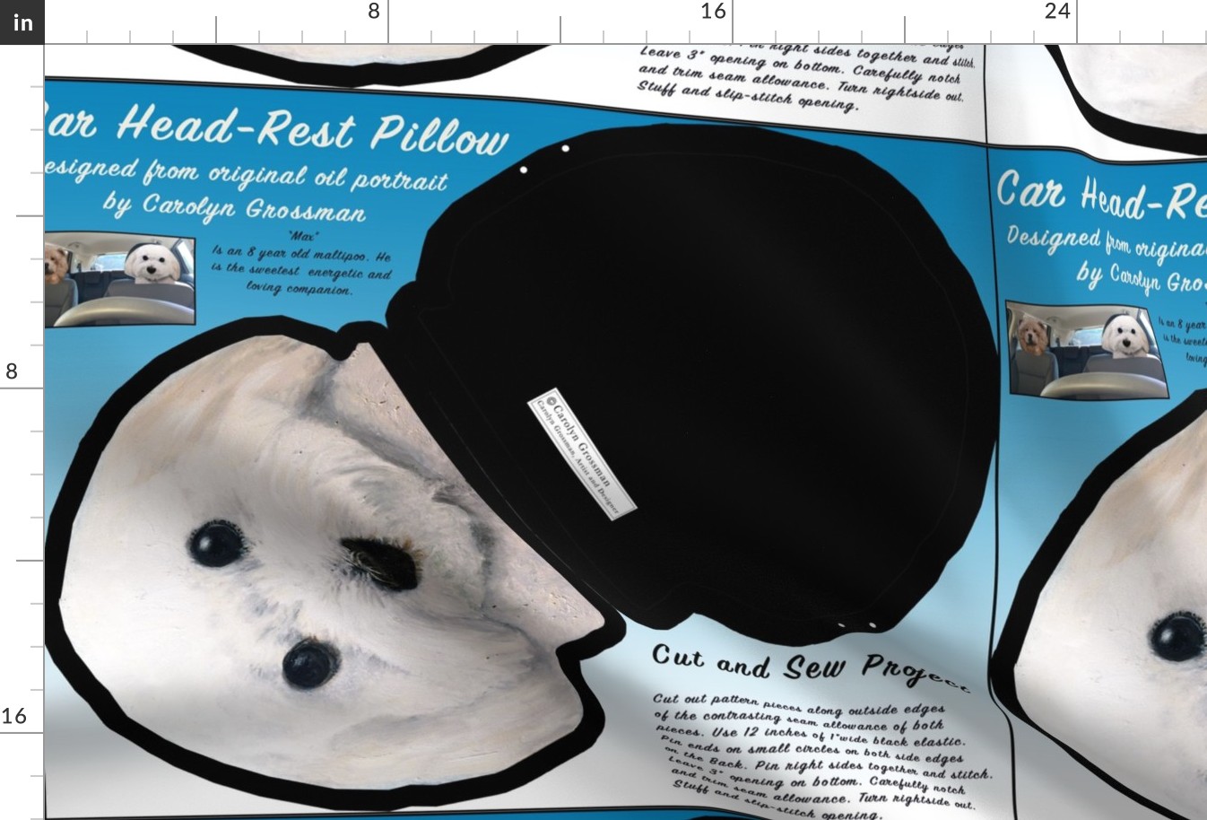 Maltipoo Head-Rest Pillow