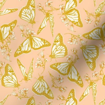 Fly My Butterfly - Medium Goldenrod / Apricot