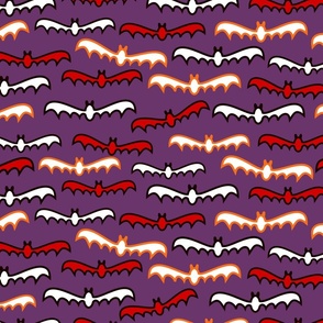 bats nocturnal graphic purple halloween