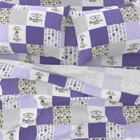 Pack My Diapers//Grandma//Purple - Wholecloth Cheater Quilt