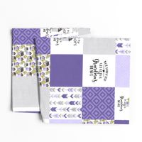 Pack My Diapers//Grandma//Purple - Wholecloth Cheater Quilt