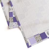 3 inch Pack My Diapers//Grandma//Purple - Wholecloth Cheater Quilt - Rotated