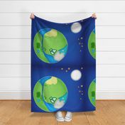 Seek and Imagine Earth and Moon Playmat