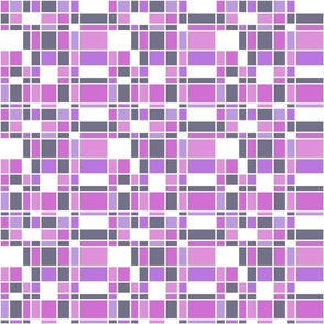 Geometric Mondrian style shapes - soft pinks and lilac