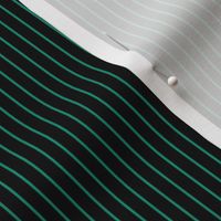 Pinstripe Dreams: Black & Green (1/4 in spacing)